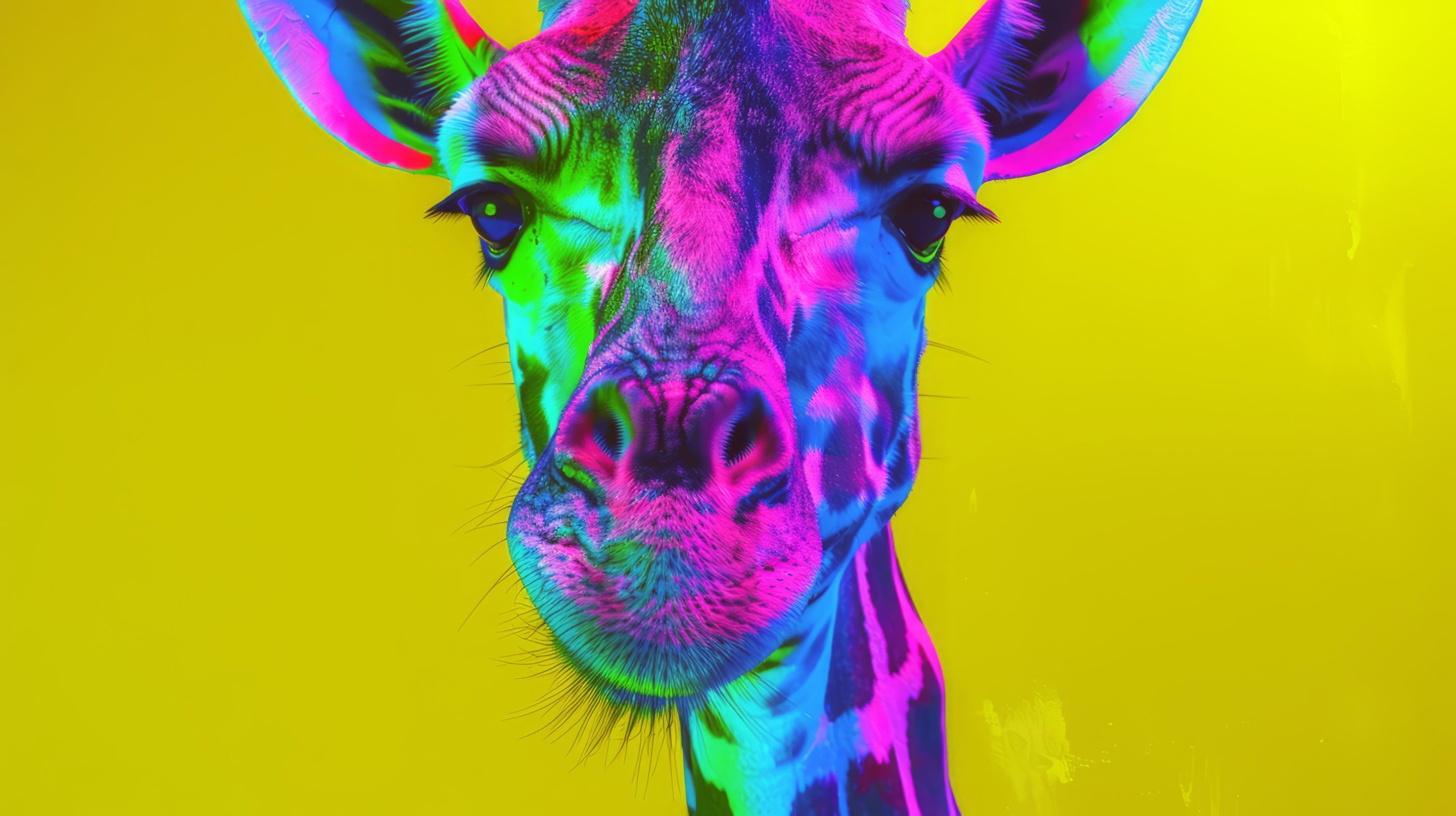 Vibrant Giraffe